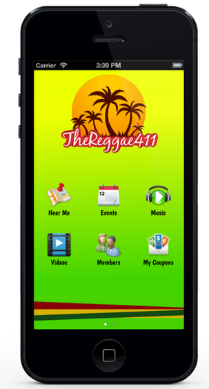 Reggae 411 home screen iPhone