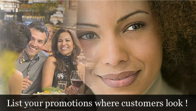 List your promotions where customers look!